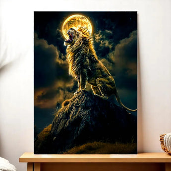 Tableau Lion Colline - Les Bois d'Aurore