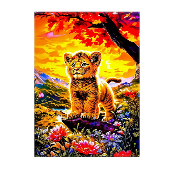 Tableau Lionceau – 10x15 cm