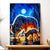Tableau Loup Famille