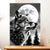 Affiche Loup Monochrome