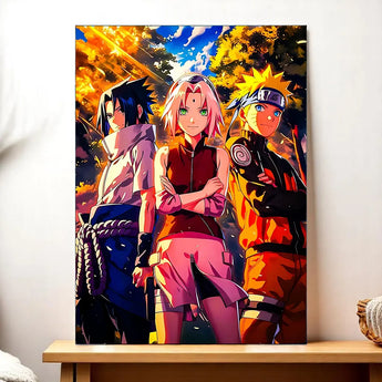 Tableau Naruto Equipe 7 - Les Bois d'Aurore