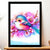 Cadre Noir Oiseau Dessin