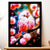 Cadre Noir Oiseau Rose