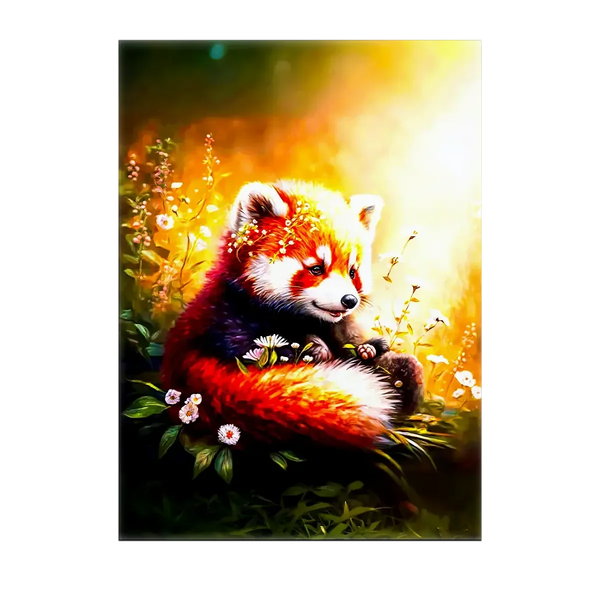 Tableau Panda Roux – 10x15 cm