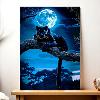 Tableau Panthère Noire - Les Bois d'Aurore