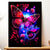 Cadre Noir Papillon Violet