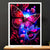 Cadre Blanc Papillon Violet