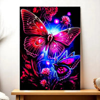 Tableau Papillon Violet