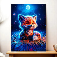 Tableau Renard Lune