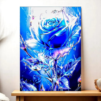 Tableau Rose Bleue - Les Bois d'Aurore