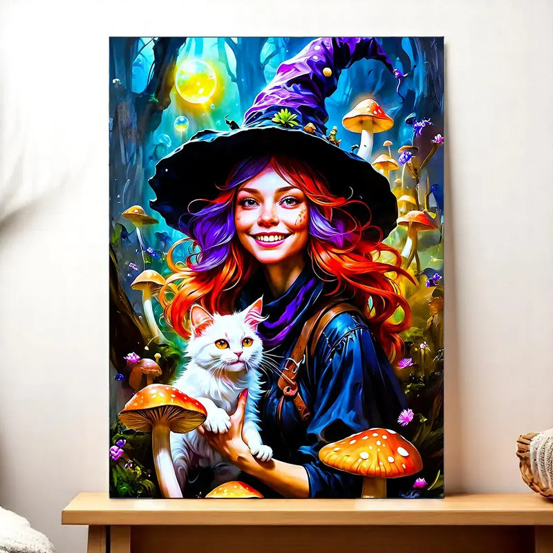 Tableau Sorcière Champignon