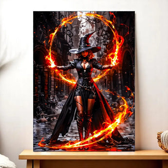 Tableau Sorcière Feu - Les Bois d'Aurore