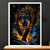 Cadre Blanc Tigre Lave