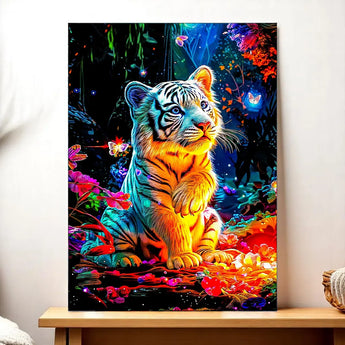 Tableau Tigre Blanc - Les Bois d'Aurore