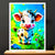 Cadre Blanc Petite Vache
