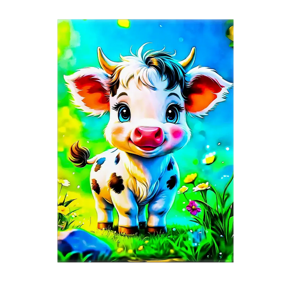 Tableau Petite  Vache – 10x15 cm