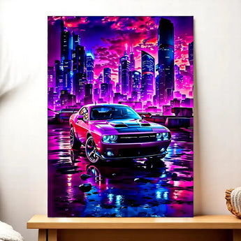 Tableau Voiture Futuriste - Les Bois d'Aurore