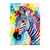 Poster Zèbre Coloré
