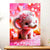 Affiche Éléphant Rose