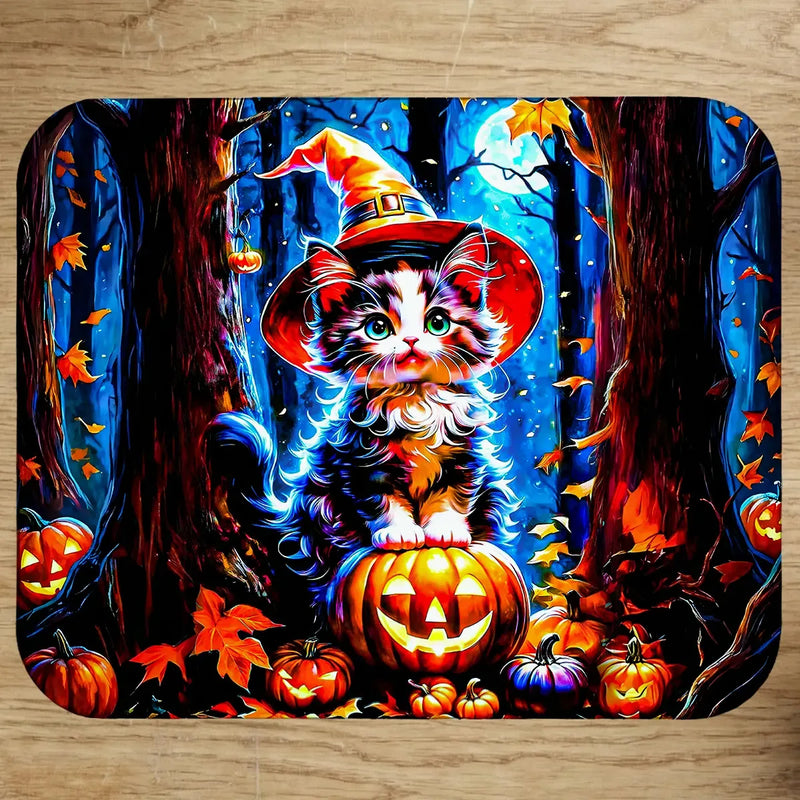 Tapis de Souris Chat Halloween