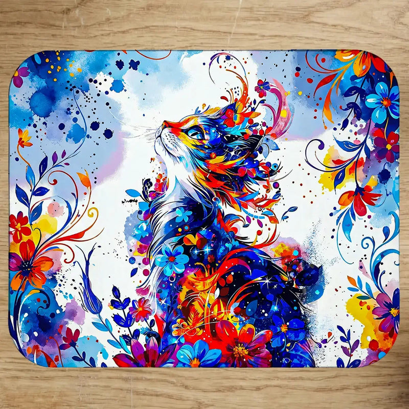 Tapis de Souris Chat Peinture
