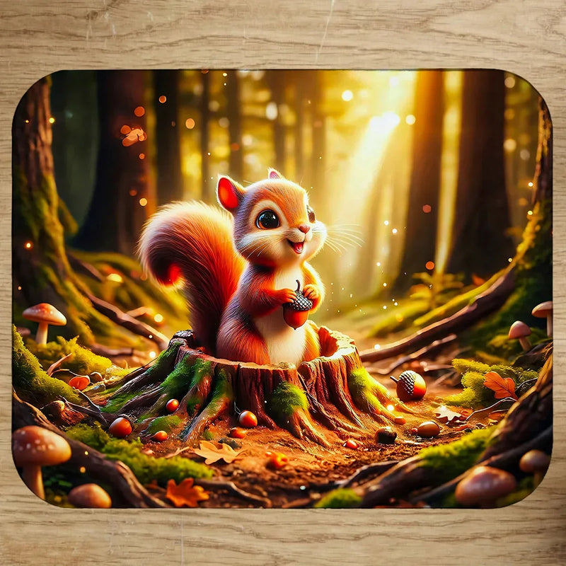 Tapis de Souris Ecureuil Forêt