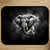 Tapis de Souris Elephant Noir et Blanc