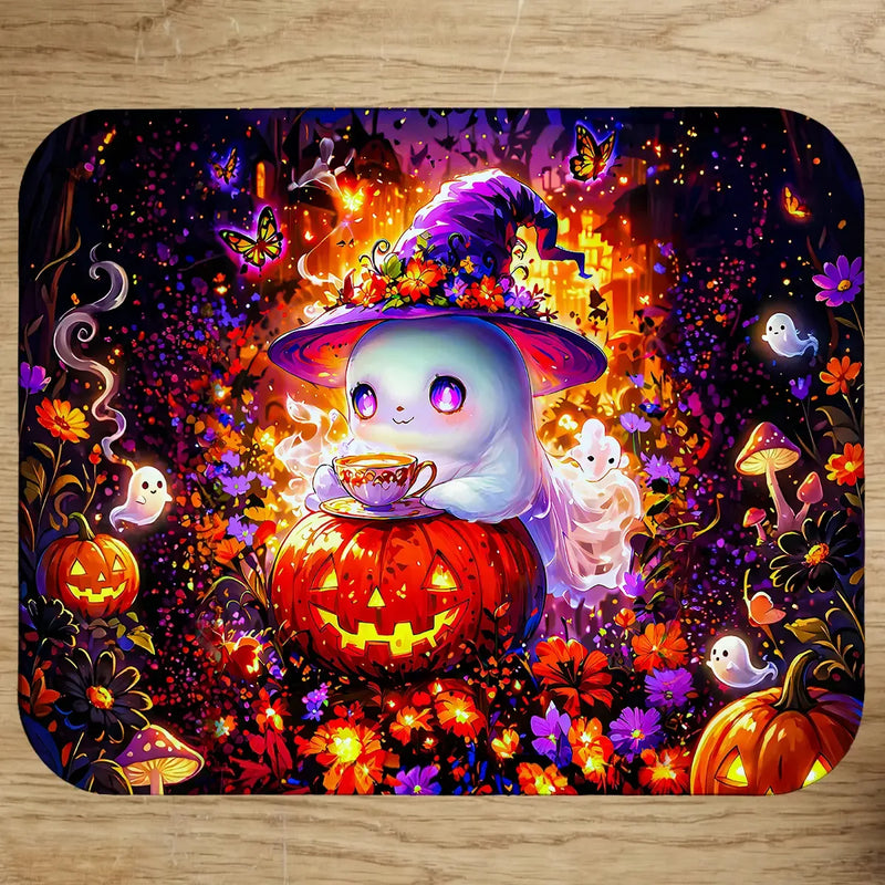 Tapis de Souris Fantôme citrouille
