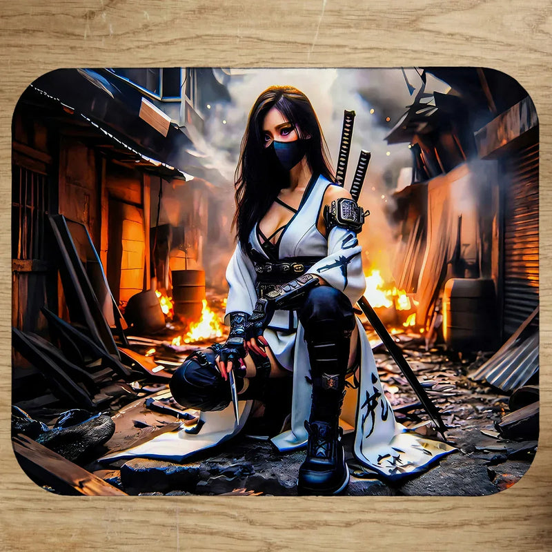 Tapis de Souris Femme Ninja