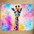 Tapis de Souris Girafe Pop Art