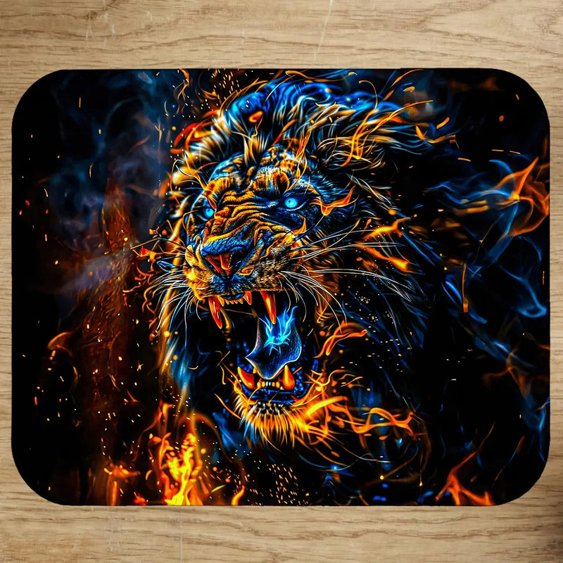 Tapis de Souris Lion Feu