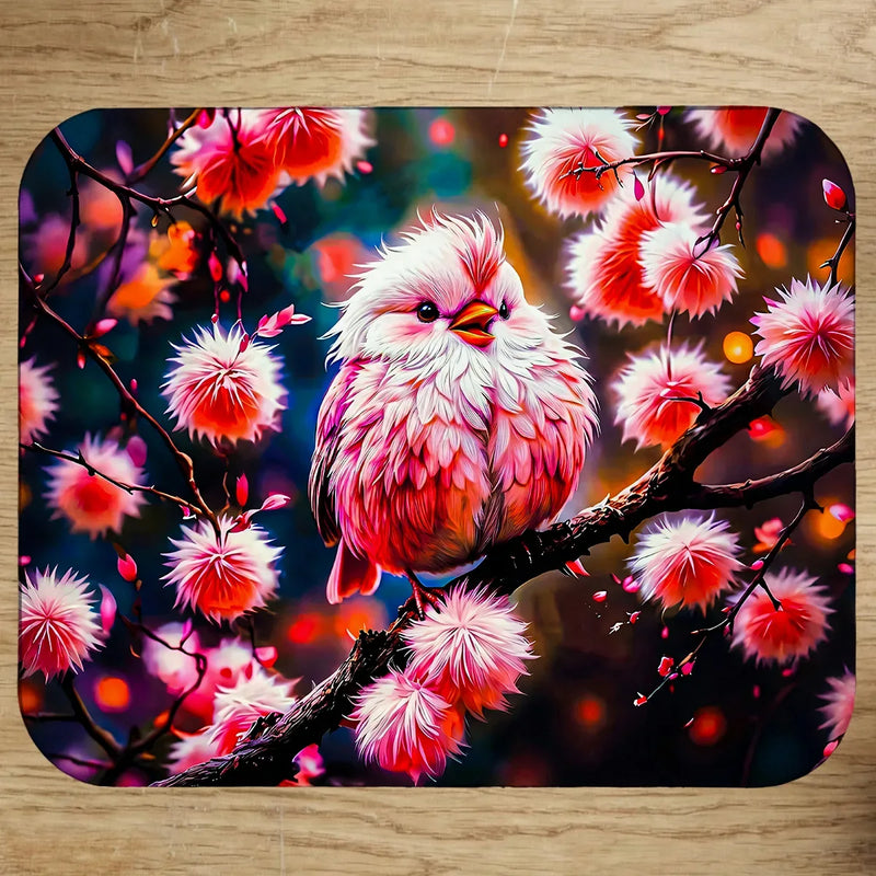 Tapis de Souris Oiseau Rose