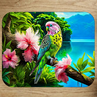 Tapis de Souris Perroquet Tropical