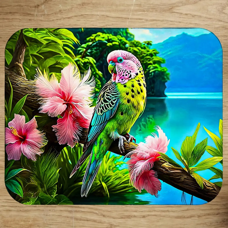 Tapis de Souris Perroquet Tropical