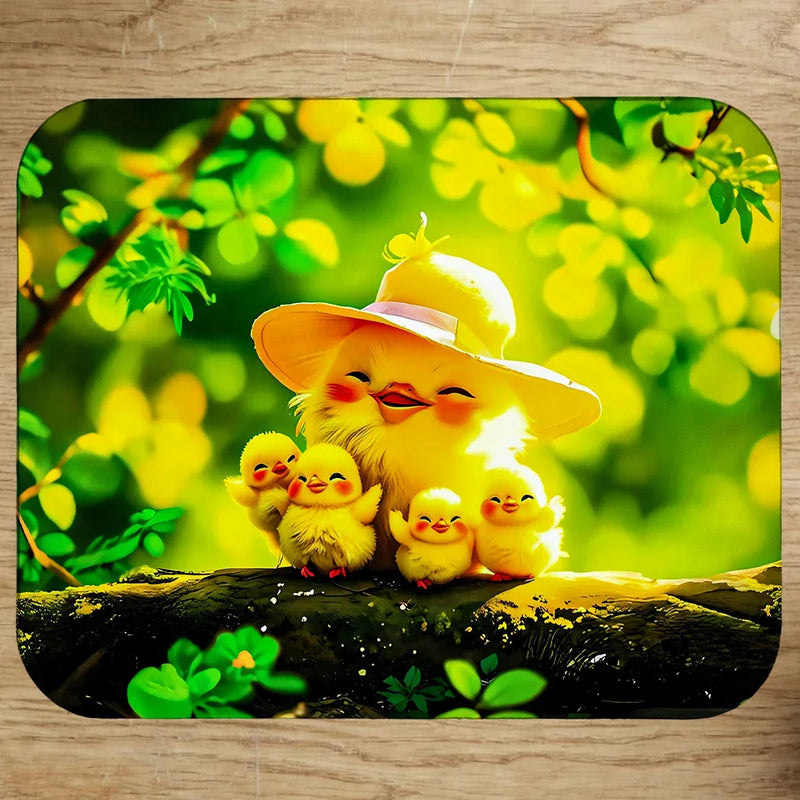 Tapis de Souris Poussin Famille