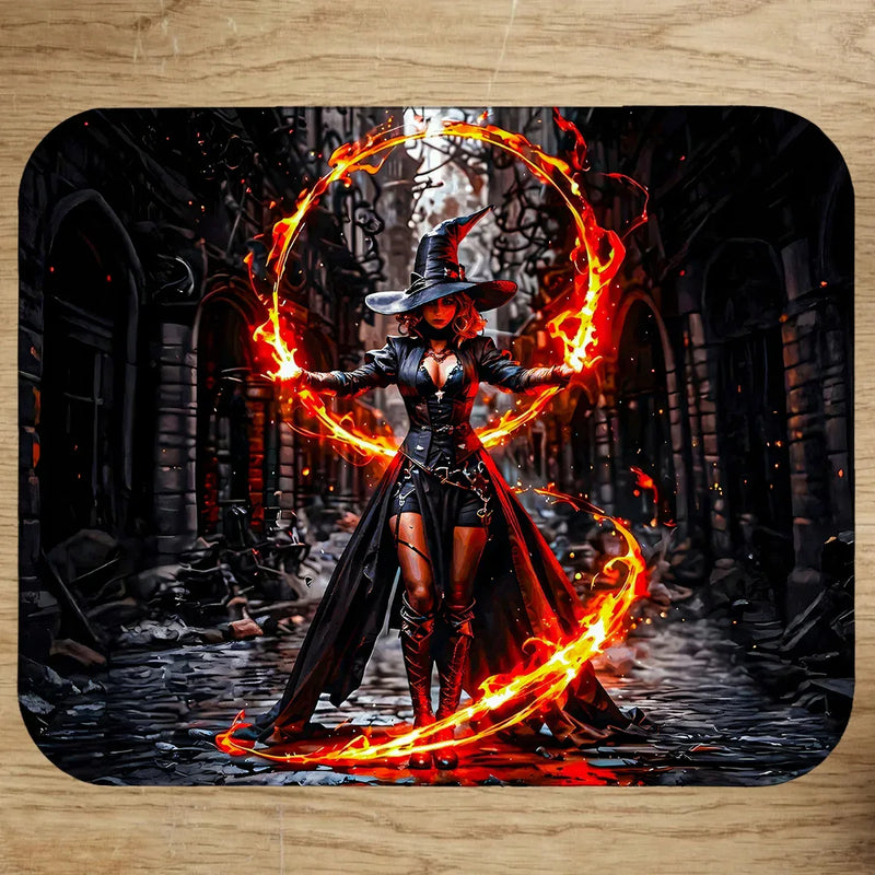 Tapis de Souris Sorcière Feu