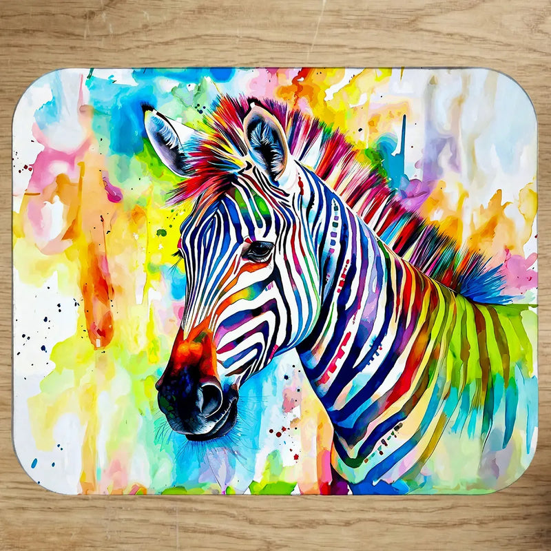 Tapis de Souris Zèbre Coloré