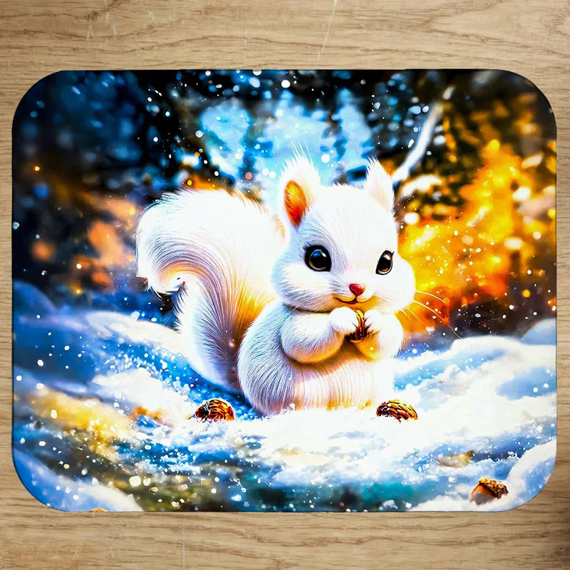 Tapis de Souris Écureuil Blanc