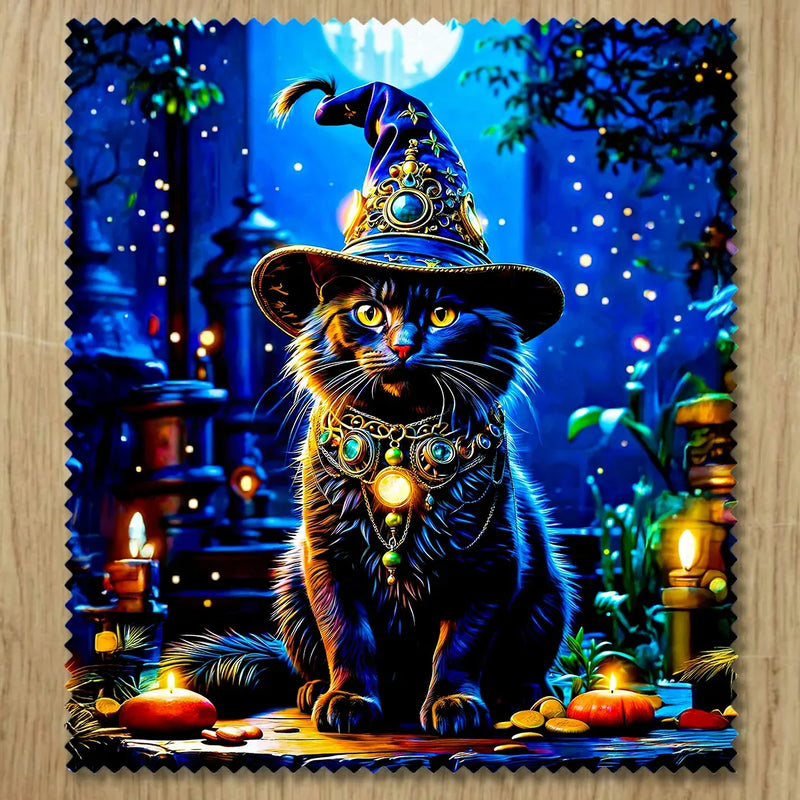 Chiffonnette Chat Sorcier