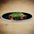 Coaster Magnet Shenron : dragon vert sur fond noir, orbes orange, cadre argent