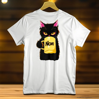 T-Shirt Chat Non - Les Bois d'Aurore