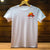 T-shirt Luffy : crâne cartoon coloré en coton blanc avec chapeau de paille